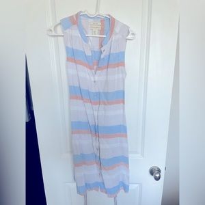 Cynthia Rowley linen waist tie dress.